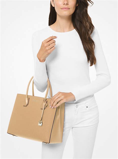 Mercer Large Saffiano Leather Tote Bag 